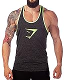 Tuesdays2 Men Gym Muscle Sleeveless Shirt Tank Top T-shirt Bodybuilding Sport Vest (L/US8, Gray)