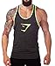 Tuesdays2 Men Gym Muscle Sleeveless Shirt Tank Top T-shirt Bodybuilding Sport Vest (M/US6, Gray)