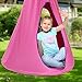 Sorbus Kids Nest Swing Chair Nook – Hanging Seat Hammock for Indoor Outdoor Use – Great for Children, (33 Inch, Nest Pink)