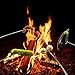 KESWON - Marshmallow Roasting Sticks Kit Extending Roaster - Set of 5 Telescoping Stainless Steel + 1 Free Silicone Brush - Smores Skewers & Hot Dog Forks Camping Accessories - FDA Approved