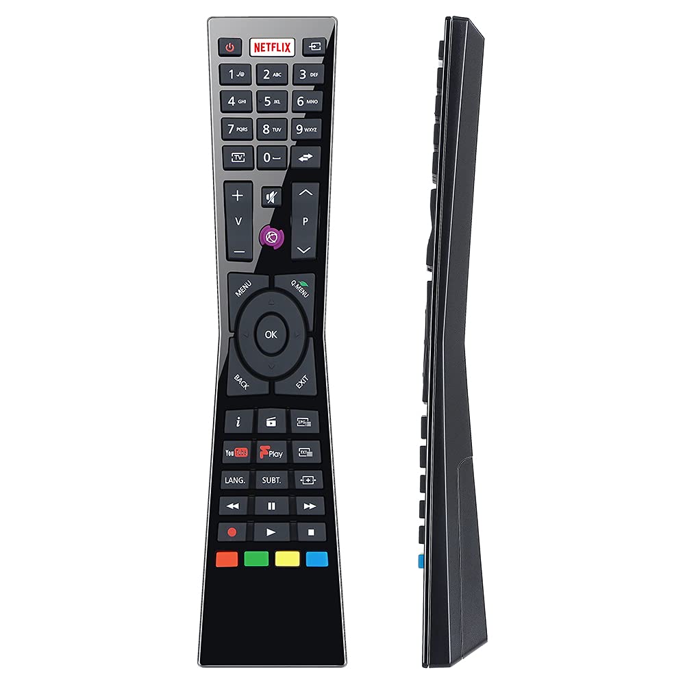 UNOCAR RM-C3231 Sub RM-C3232 Remote Replacement for JVC Smart 4K UHD LED LCD TV, JVC 24 32 43 49 55 inch 1080p Smart TV, LT-24C660 LT-32C670 LT-40C860 LT-55C860, with Netflix YouTube and F-PLAY Button