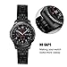 {Zero Gaps} Gear S3 Frontier/Classic Bands, VIGOSS 22mm Black Solid Stainless Steel Metal Band with Butterfly Buckle 7 Beads Replacement Strap for Samsung Gear S3 Frontier / S3 Classic Smart Watch