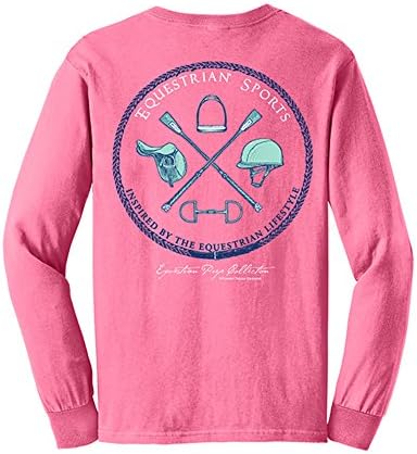 TurnipTruckDesigns Womens Equestrian Sports - English T-Shirt, XLarge, Crunchberry