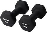 Athlyt Neoprene Dip Dumbbell Set 2 x 3kg Black view 2