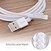 Xcords(TM) 3Pack 3ft 6ft 10ft Nylon Braided 8 Pin Lightning to USB Cable Charger Compatible with iPhone 7/ 7 Plus/6/ 6 Plus/ 6s/ 6s Plus /5/5s/5c/SE/iPad/iPod/Beats Pill+(silver)