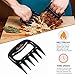 Ajohn BBQ Meat Bear Paws Claws Pulled Pork Shredder Handler Forks Tongs - - for Barbecue Meat Creative Tools and Smoking Meat Accessories Paws Kitchen (Black)
