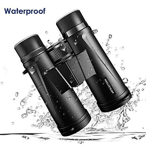 Artilection 10x42 Binoculars for Adults, HD Professional High Power Magnification Compact Wide Angle Binocular for Bird Watching, Hunting, Travel, FMC Lens with BAK4 Roof Prism