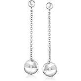 Ross-Simons Italian Sterling Silver Bead Drop Earrings