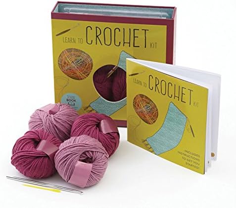 Learn to Crochet Kit: Creative Craft Kit, Includes Hook and Yarn for Practice and for Making Your First Scarf: 3 (First Time) Paperback – 12 Mar. 2015