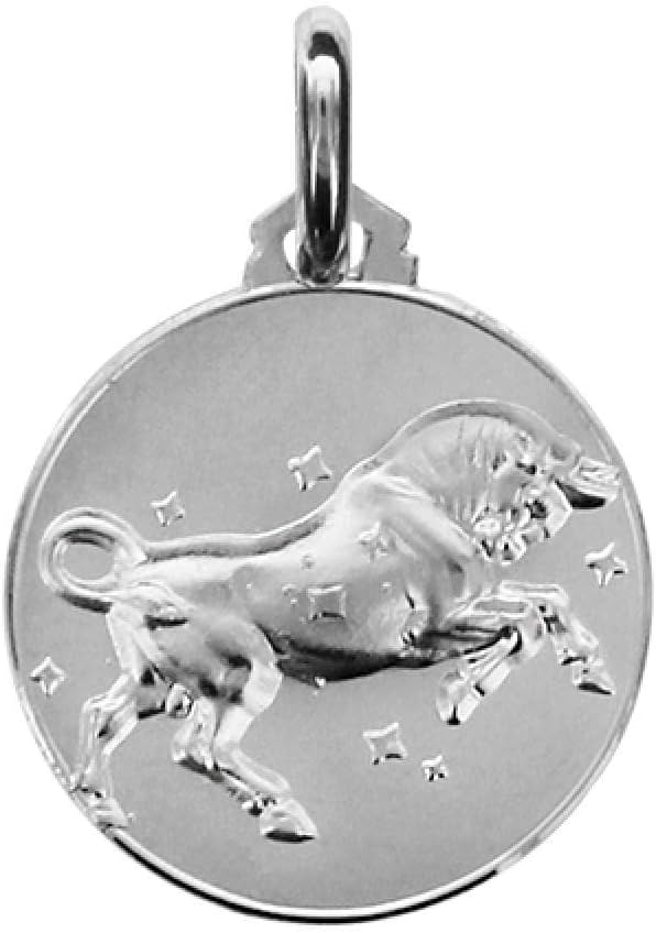 So Chic Jewels - 925 Sterling Silver Taurus - The Bull - Medal Zodiac Pendant