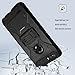 Venoro Compatible with ZTE Blade Z Max Case, ZTE ZMax Pro 2 Case, ZTE Sequoia Case, Shockproof Protection Case Cover with Belt Swivel Clip and Kickstand Compatible with ZTE Z982 (Black)