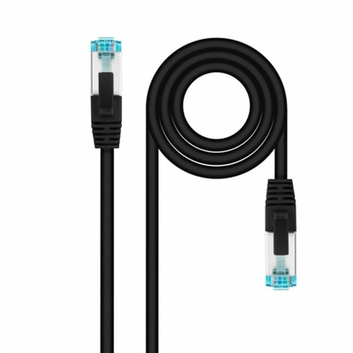 NANOCABLE 10.20.1700-L25-BK - Network Cable Cat.7 600MHZ LSZH SFTP PIMF AWG26, Black, 25 centimeters