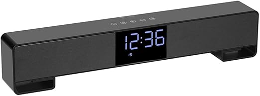soundbar with clock