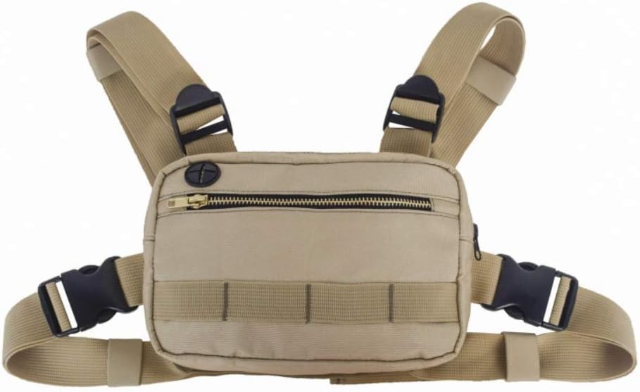 Dkhsy Recon Kit Bag Molle Pouch Combat Chest Rig Concealed EDC Carry Pouch Chest Bag for Men Women