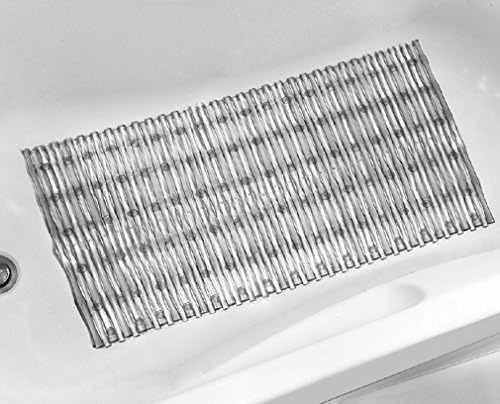 Fancy Popular Bath Eco Friendly Vinyl Bamboo Rods 30" x 17" Tub Bathmat Asst. Colors