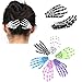 Cuhair 10pcs Fashion Hair Accessories Skeleton Claws Skull Hand Hair Clip Hairpin Zombie Punk Horror Bobby claw Barrette For Women girl
