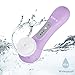 K-SKIN Facial Cleansing Brush Waterproof Exfoliate Pore Smooth Skin for 3 Speeds Modes Setting with 2 Brush Heads (Purple)