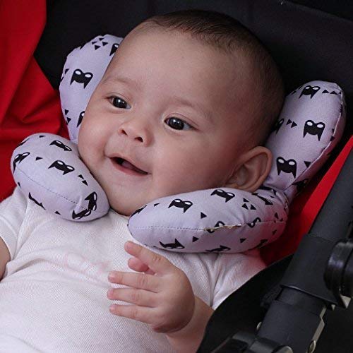 Grey Pushchair Baby Neck Support Travel Pillow Kakiblin Infant
