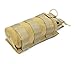 Tactical Radio Pouch - 1000D Nylon Tactical Molle Two Way Radios Holder Case for Walkie Talkies (TAN)