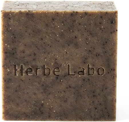 Herbe Labo Deep Clean Face or Body Soap 100% Natural Traditional Hand crafted Gift For Boys or Girls friend Women or Fathers Day Family Bathing Travel Spa (Coffee)