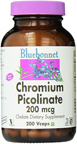 UPC 743715007246, BlueBonnet Chromium Picolinate 200 mcg, 200 Vegetarian Capsules, 200 Count