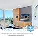 HDTV Antenna - Hometifine Digital Indoor HDTV Antenna - UL Certified Power Adapter, 50 Mile Range, Ultra Slim, 10FT Detachable Cable