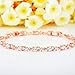 Bamoer Luxury Slender Rose Gold Plated Bracelet with Sparkling 5 Style Cubic Zirconia Stones to Choice