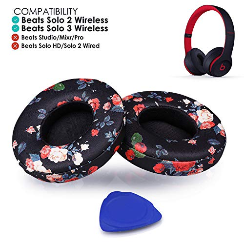 Professional Beats Solo Earpads Cushions Replacement by SoloWIT - Compatible with Beats Solo2 & Solo3 Wireless On-Ear Headphones with Soft Protein Leather/Strong Adhesive Tape - Thumbnail 6