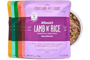 CRAFTED BY HUMANS LOVED BY DOGS Portland Pet Food Company Fresh Dog Food Pouches - Human-Grade Topper Mix-Ins & Wet Pet Meals - Small & Large Breed Puppy & Senior Dogs - Gluten-Free Meal Toppers, Made in The USA - 6 Pack Variety