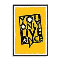 Framed Canvas Wall Art Motivational Words Canvas Prints Home Artwork Decoration for Living Room,Bedroom - 16x24 inches