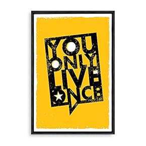 signwin Framed Canvas Wall Art Motivational Words Canvas...