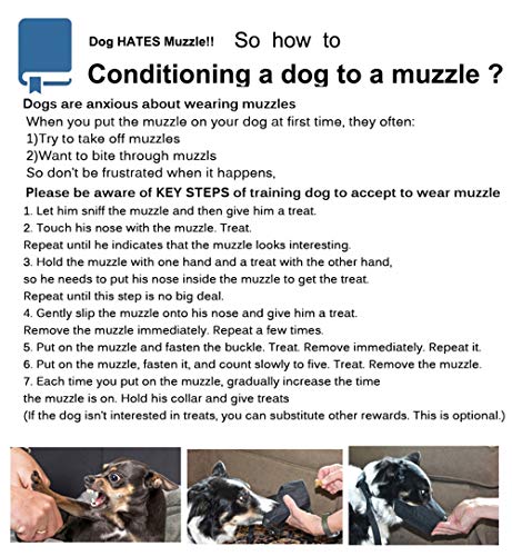 image for Crazy Felix Nylon Dog Muzzle for Small Medium Large Dogs, Air Mesh Bre