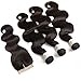 Brazilian Body Wave Human Hair 3 bundles With Closure (22 24 26 with 20) 10A grade Unprocessed Virgin Remy Hair Weave Weft with 4x4 Middle Part Lace Closure