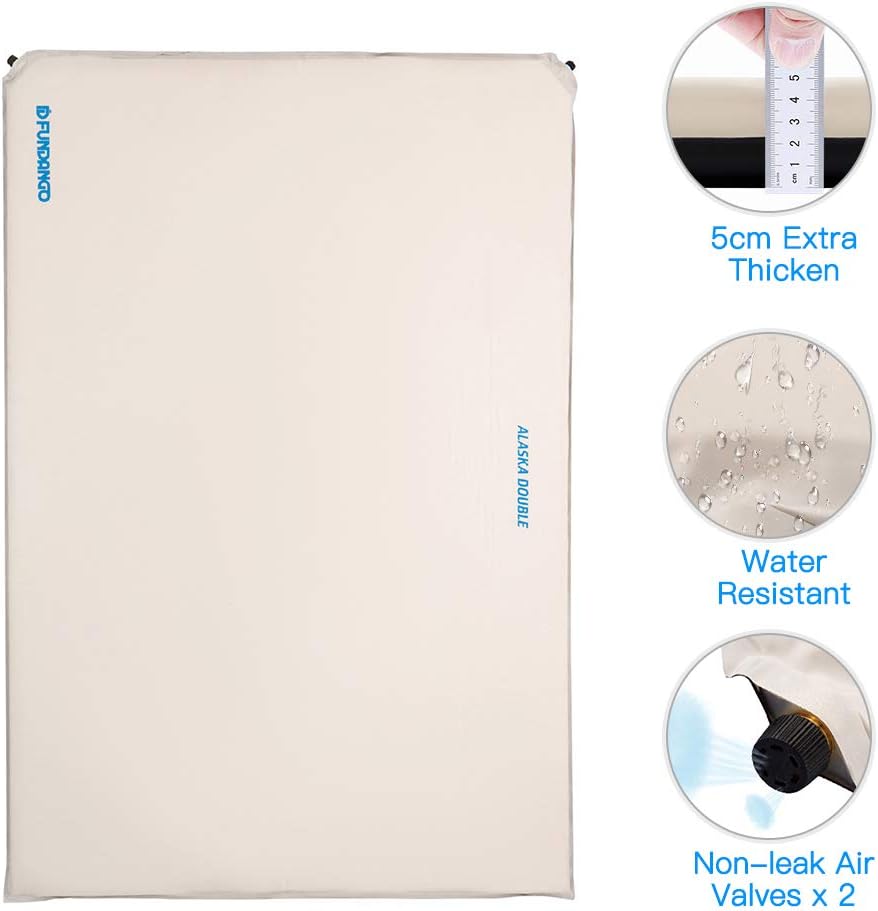 FUNDANGO Lightweight Sleeping Bag for Backpacking, Camping, Hiking, Travel-Oversized Sleeping Bag Warm Weather Ultralight Compact Bag with Compression Sack for Kids Men Women.(Single)