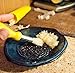 USA HANDMADE Garlic Grater set from- CAprimeproducts - Deep Blue Glaze with Garlic Peeler, Kitchen Brush, and BONUS Display Stand!