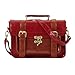 ECOSUSI Women PU Leather Satchel Purse Vintage Small College Crossbody Messenger Bag Work Cross-body Bag