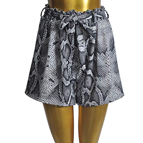 51yqXGyJ00L Mujeres Cortocircuitos Casual Cintura Alta Shorts Corto Pantalón con Vendaje Piel de Serpiente Impresión Hot Pants de… Mujeres Cortocircuitos Casual Cintura Alta Shorts Corto Pantalón con Vendaje Piel de Serpiente Impresión Hot Pants de… - Imagen 5