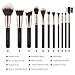 Docolor Makeup Brushes 11Pieces SE Series Makeup Brushes Set Professional Face Powder Foundation Blending Contour Highlight Eye Shadow Make Up Brushes Kit (Black/Golden)…