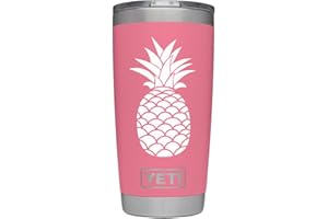 ViaVinyl Pineapple decal. Perfect for automobile windows, iPhone and Android cell phones, iPad and Tablets, Macbook Laptops and more! (White)