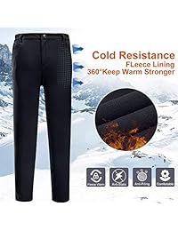 CAMEL CROWN Women's Snow Ski Fleece Pants for Spring and Fall Outdoor Waterproof Hiking Softshell Pants with Elastic Waist