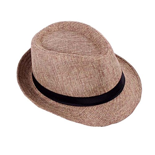 Men's Classic Caps Linen Breathable Outdoor Hats Short Brim