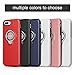 ICONFLANG iPhone 8 Plus Case, iPhone 7 Plus Case, 360 Degree Rotating Ring Kickstand Case Shockproof Impact Protection [Support Magnetic Car Mount Case] for iPhone 8 Plus / 7 Plus (2018) - Black.