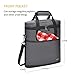 Tirrinia 3 Bottle Wine Gift Tote Bag -Insulated Wine Cooler Carrier and Shoulder Strap for Travel Picnic Beach，Gifts for Wine Lovers, Gray