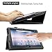 Iconia One 10.1 B3-A30 case, Infiland Folio Premium PU Leather Case Cover for Newest Iconia One B3-A30 10.1 Inch MediaTek MT8163 Quad-core Tablet, Black