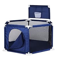 Baby Playyard Toy Tents Infant Playpens Safety Household Protective Fence Assembled House Play Yard Blue