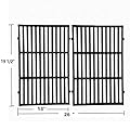 Sente Grill Grates Replacement for Weber 7524, Weber Genesis E-310, E-320, E-330, S-310, S-320, S330, ESP-310, ESP-320 and Others, 2-Pack Porcelain-Enameled Cast-Iron Cooking Grid(19.5" x12.9" x0.5")