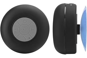 Fafeicy Shower Speaker, Mini Wireless Speaker with Suction Cup, IPX4 Waterproof Bathroom Music Player, Portable with Bass