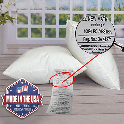 MSD Pillow Insert 30X30 Hypoallergenic Square Form Sham Stuffer