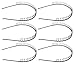 STHUAHE 6 PCS Unisex Black Metal Teeth Comb Hair Hoop Hairband Headband Hair Accessories by Beauty hair (6 Black)