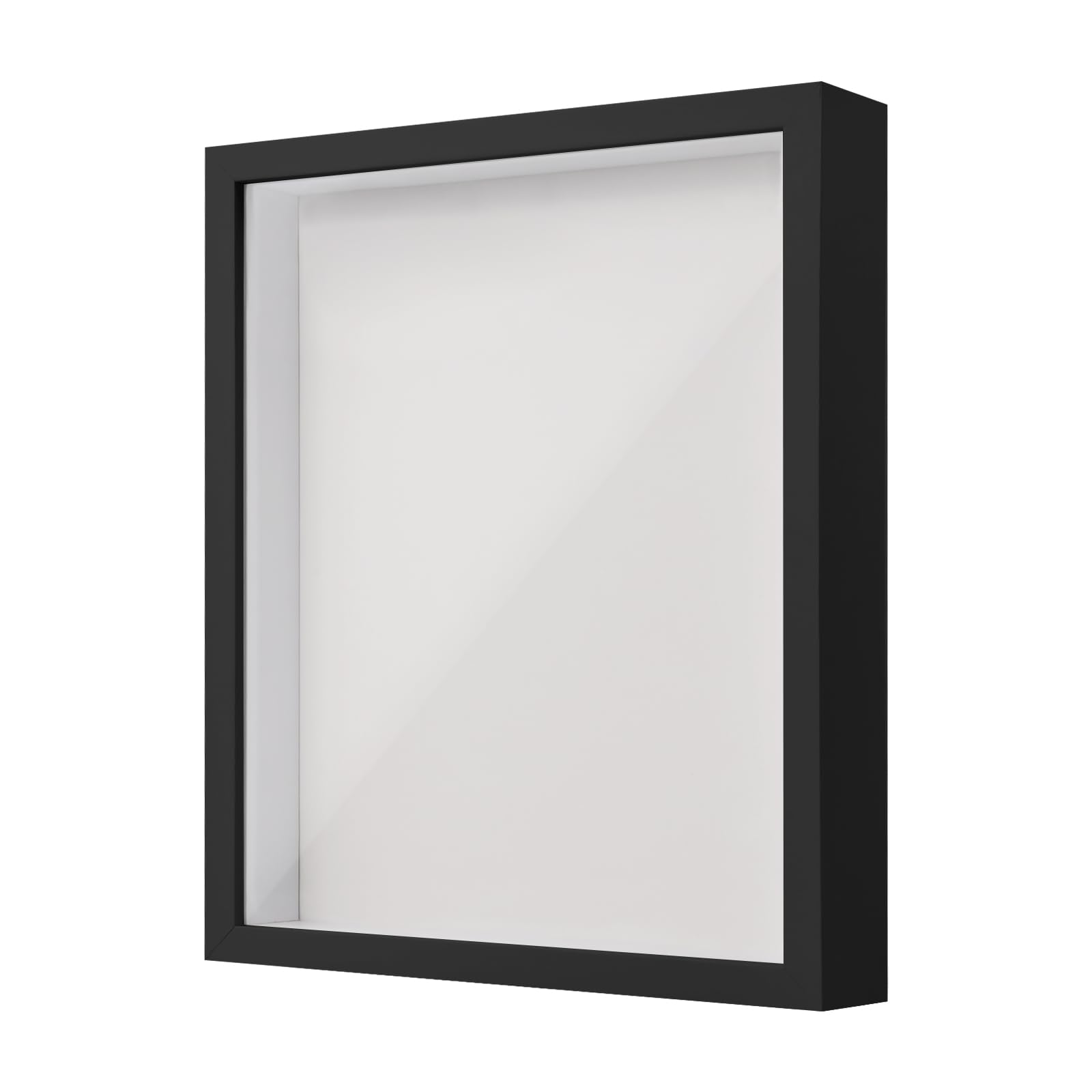 3D Shadow Box, 27x22 cm Deep Picture Frame Display Box for Tabletop and Wall, Wooden 3D Photo Frame for Tickets Medal Flower Memorabilia Crafts (Black 3CM)